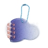 Glitter Plastic Mini Binders Keychain ZXFQ-WH0001-04A-2