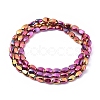 Electroplate Glass Beads Strands EGLA-G036-A-FP02-2