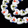 Handmade Porcelain Ceramic Beads Strands PORC-S502-043B-3