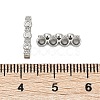 Brass Micro Pave Clear Cubic Zirconia Spacer Bars LS-KK-P302-26P-3