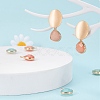 14Pcs 7 Style Natural White Jade Pendants G-LS0002-06-7