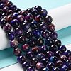 Natural Rainbow Tiger Eye Beads Strands G-NH0002-A01-B03-2