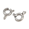 304 Stainless Steel Spring Ring Clasps STAS-B095-05B-P-2