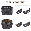 2Pcs 2 Styles Cowhide Leather Bracelets BJEW-CL0003-34B-6