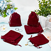 25Pcs Rectangle Velvet Drawstring Pouches TP-BBC0001-04A-02-4