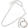 Bohemian Style Glass Seed Bead Wrap Bracelets SU3869-1-2
