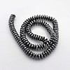 Electroplate Non-magnetic Synthetic Hematite Beads Strands X-G-J208H-03-2