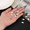 Tarnish Resistant 304 Stainless Steel Fish Charms STAS-M037-08-4