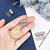 3Pcs 3 Styles 304 Stainless Steel Slide Lock Clasps STAS-UN0042-03P-4