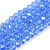 Electroplate Glass Beads Strands EGLA-A044-T4mm-L14-1