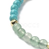 Natural & Synthetic Mixed Stone Braided Bead Bracelet BJEW-TA00324-2
