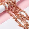 Natural Sunstone Chip Bead Strands X-G-M205-67-2