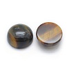 Natural Tiger Eye Cabochons X-G-P393-R12-10mm-2