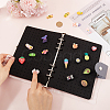 Felt Cloth Brooch Storage Loose-leaf Binder Notebook Albums with PVC Plastic Cover AJEW-WH20011-05B-3