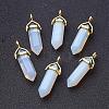 Opalite Double Terminated Pointed Pendants G-G902-C02-1
