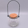 Empty Glass Wishing Bottle GLAA-WH0028-10-1