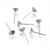 Non-Tarnish 304 Stainless Steel Post Stud Earring Settings STAS-I097-006D-P-2
