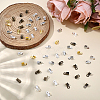 1600Pcs 8Bags 4 Colors Iron Folding Crimp Ends IFIN-CL0001-10-3