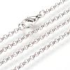 Iron Rolo Chains Necklace Making MAK-R017-45cm-P-1