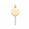 Brass Enamel Pendants KK-S362-033F-NR-2