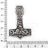 316 Surgical Stainless Steel Big Pendants STAS-Z073-02AS-02-3