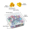 150Pcs Aluminum 3D Rose Flower FIND-FS0001-63-5