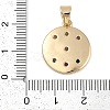 Brass Micro Pave Cubic Zirconia Pendants KK-Q005-03G-3