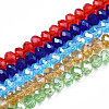 Electroplate Glass Beads Strands EGLA-A034-T4mm-B-2