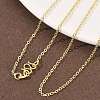 2MM Brass Cable Chain Necklaces NJEW-G183-03G-02-1