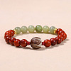 Natural  Bodhi Wood Beads Stretch Bracelets WG92C20-07-1