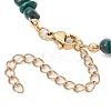 Natural Mixed Gemstone Chip & Glass Beaded Anklets AJEW-AN00682-6