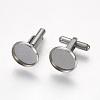 Non-Tarnish 304 Stainless Steel Cuffinks X-STAS-G187-23P-14mm-1