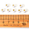 White Opaque Acrylic Beads PACR-YW0001-04A-5