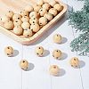 Fingerinspire 30Pcs Natural Wood Beads WOOD-FG0001-15A-6