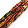 Natural Fire Crackle Agate Beads Strands G-Q606-62-2