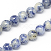 Natural Blue Spot Jasper Bead Strands X-G-R193-15-6mm-2