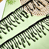 2Yards Polyester with Plastic Imitation Pearl Beads Tassel Ribbons OCOR-GF0004-99B-3