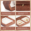 2-Slot Wooden Couple Rings Storage Boxes CON-WH0087-42A-4