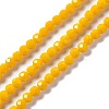 Faceted(32 Facets) Glass Beads Strands EGLA-J042-35B-M-2