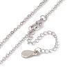 Sublimation Blank Aluminum Pendant Necklace LS-NJEW-E020-02P-04-6