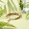 Energy Power Synthetic Turquoise(Dyed) Stretch Bracelets Set for Girl Women BJEW-JB06785-2