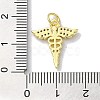Rack Plating Brass Micro Pave Clear Cubic Zirconia Pendants KK-Z039-13G-3
