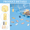 50Pcs 5 Colors Alloy Charms FIND-WR0011-36-4