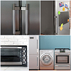 Polyester Refrigerator Door Handle Cover DIY-WH20002-634A-4