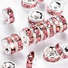 Brass Grade A Rhinestone Spacer Beads RSB036NF-07-1