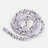 Electroplate Glass Beads Strands EGLA-A034-J8mm-M04-2