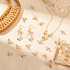 16Pcs 2 Styles Brass Pendants KK-BC0010-03-4