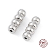 Anti-Tarnish Rhodium Plated 925 Sterling Silver Screw Clasps STER-K173-04P-1