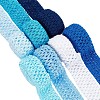 14M 7 Style Blue Series Elastic Crochet Headband Ribbon OCOR-BC0005-36-1