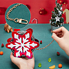 DIY Christmas Mini Snowflake Purse Making Finding Kit DIY-WH0410-90A-4